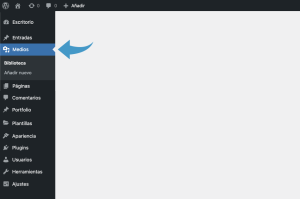Biblioteca de Medios en WordPress 1