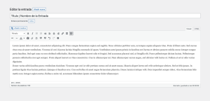 Entradas en WordPress: Crear, Editar y Publicar 8